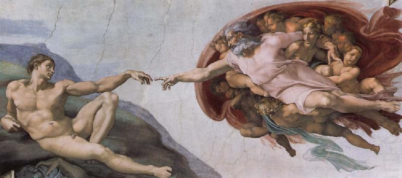 Michelangelo Buonarroti Creation of Adam china oil painting image